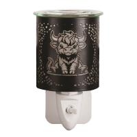 Aroma Black & Gold Highland Cow Plug In Wax Melt Warmer Extra Image 1 Preview